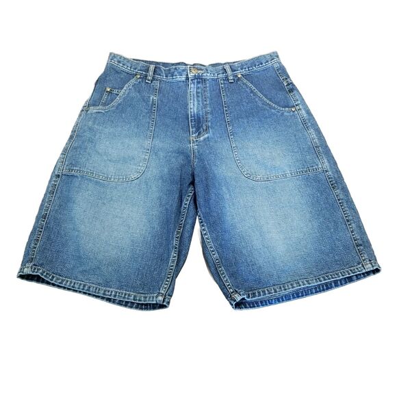 Air Jordan Jean Shorts Men's Size 36 Vtg Denim Streetwear Y2K Hip Hop (36x11.5)
